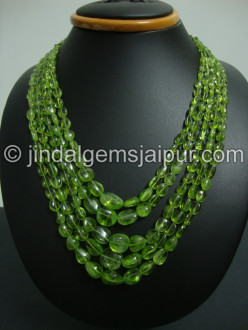 Peridot Plain Nuggets Shape Beads